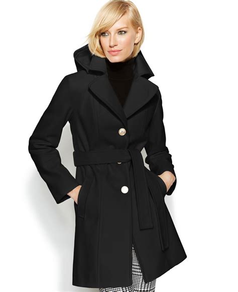 used michael kors wool coat with hood|Michael Kors wool winter coats.